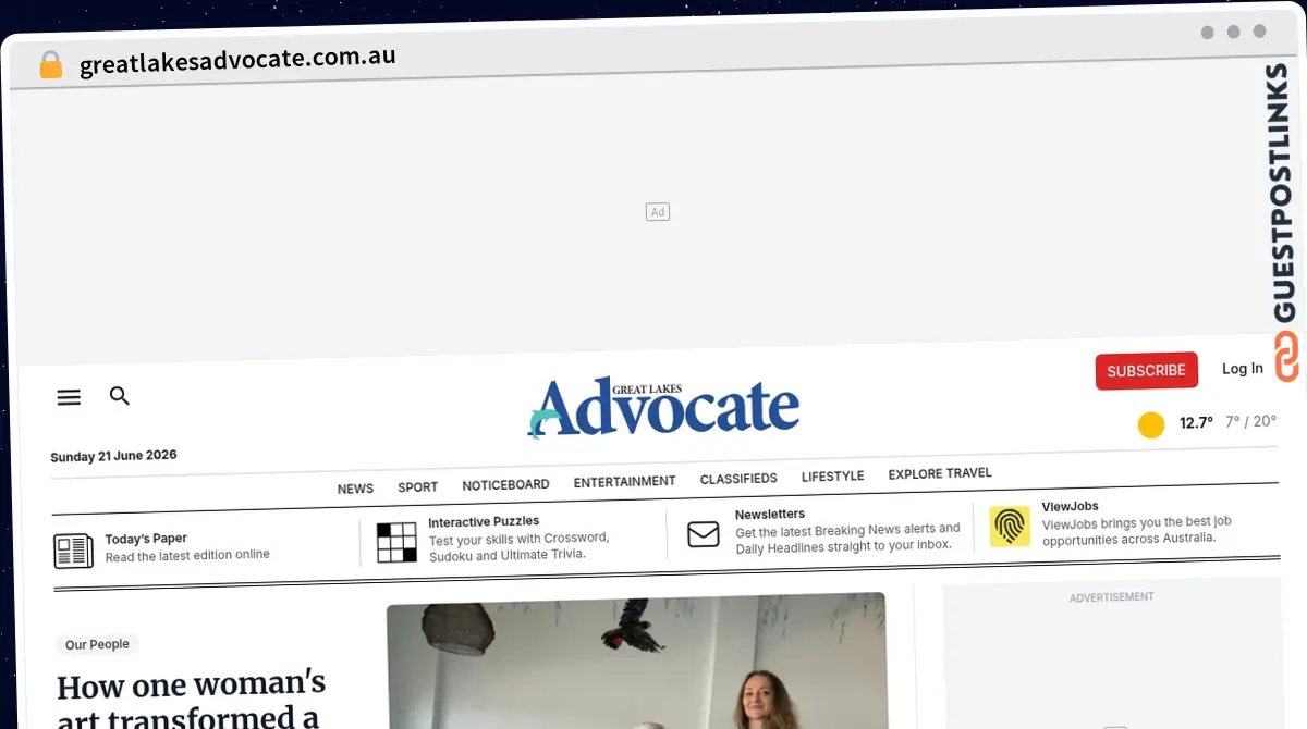 Publish Guest Post on greatlakesadvocate.com.au
