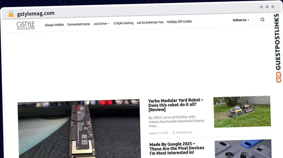 Publish Guest Post on gstylemag.com