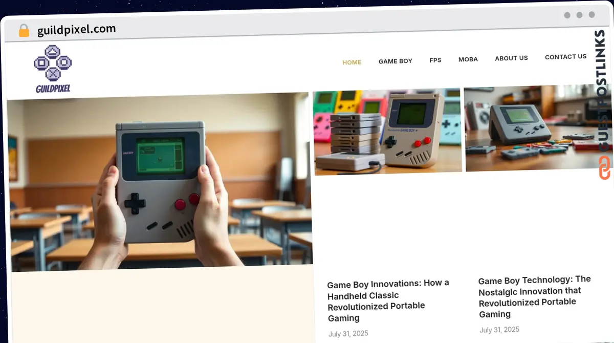 Publish Guest Post on guildpixel.com