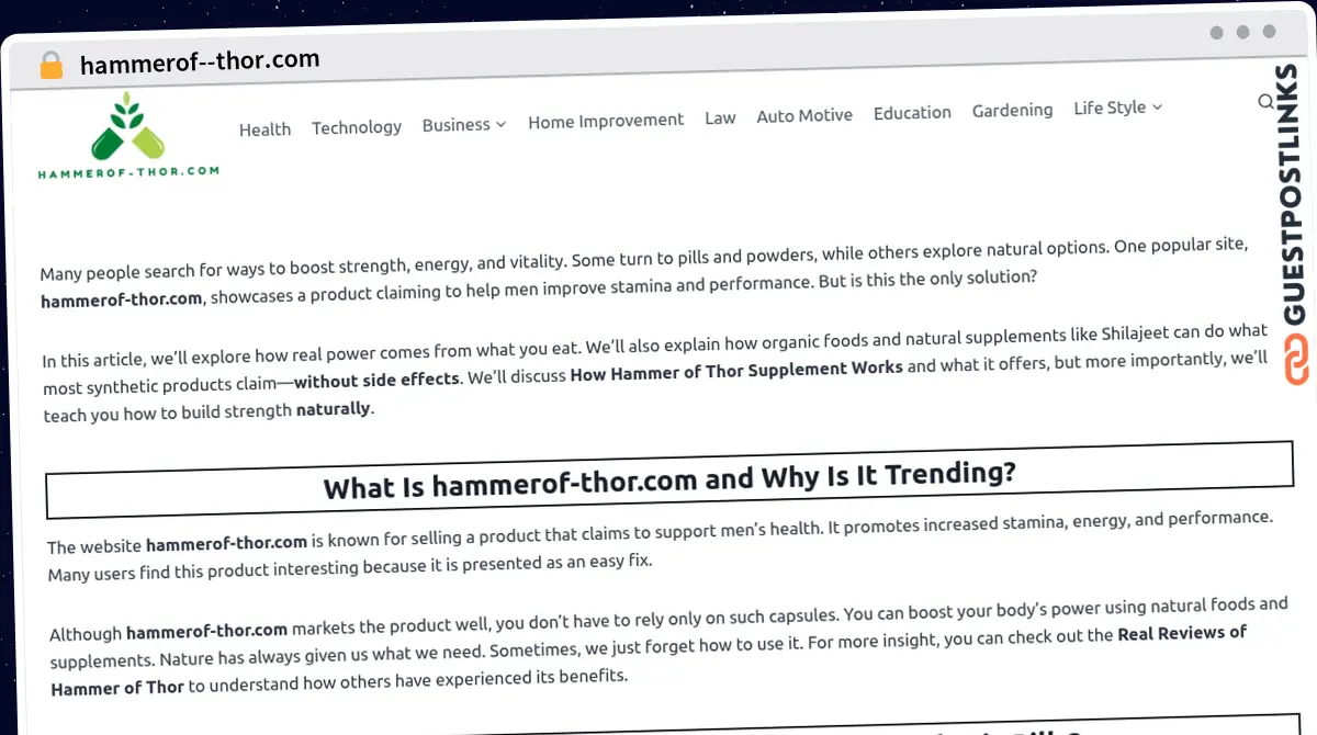 Publish Guest Post on hammerof--thor.com