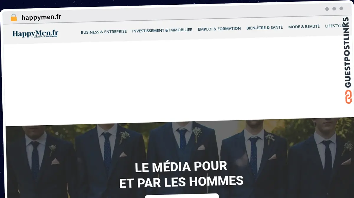 Publish Guest Post on happymen.fr