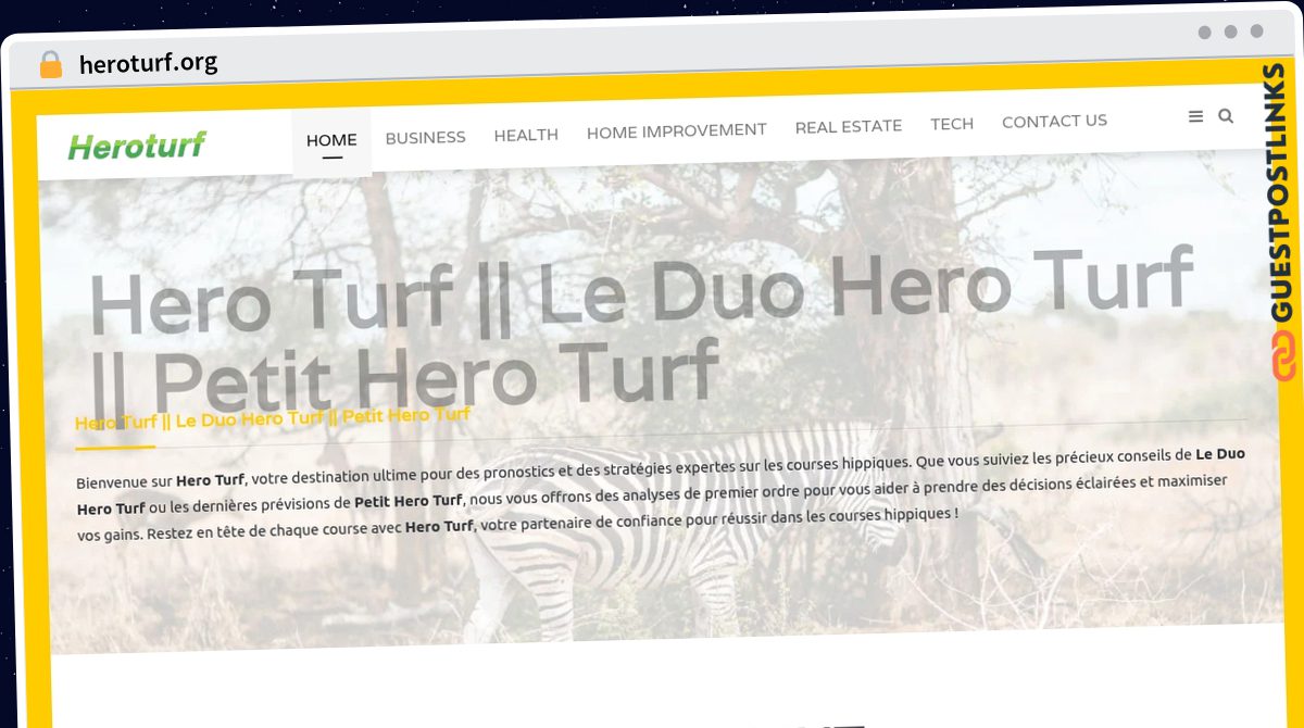 Publish Guest Post on heroturf.org