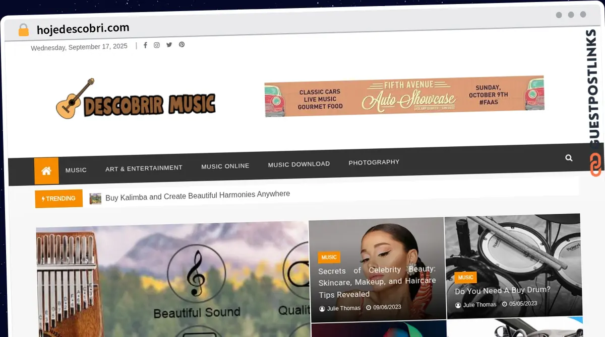 Publish Guest Post on hojedescobri.com