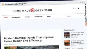 Publish Guest Post on homemademodernblog.com