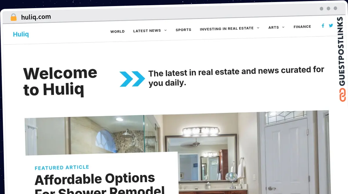 Publish Guest Post on huliq.com