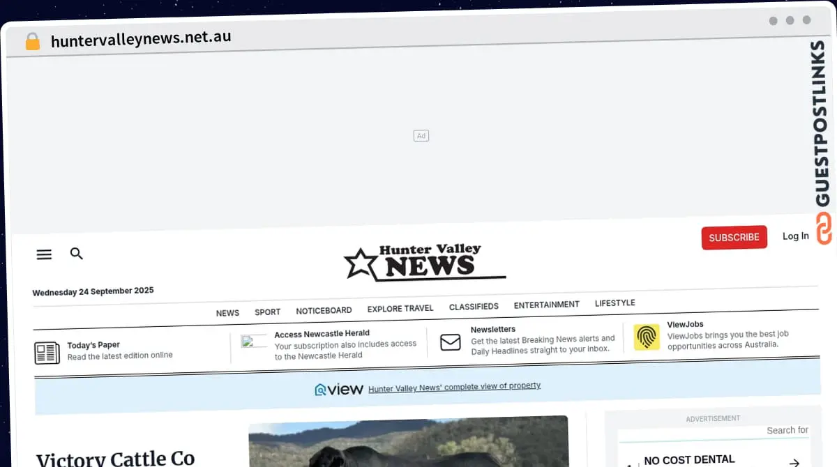 Publish Guest Post on huntervalleynews.net.au