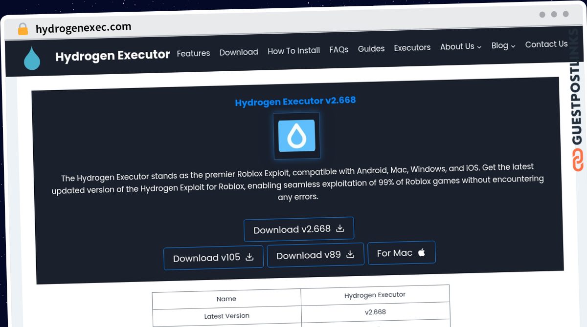Publish Guest Post on hydrogenexec.com