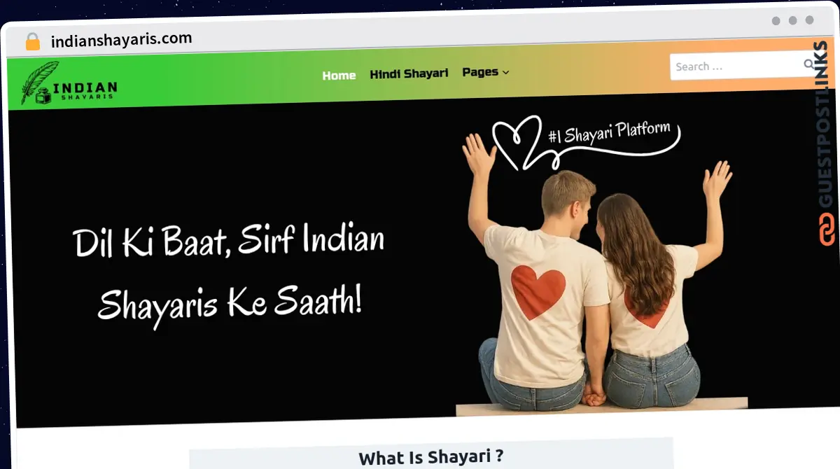 Publish Guest Post on indianshayaris.com