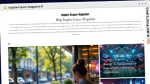 Publish Guest Post on inspire-france-magazine.fr