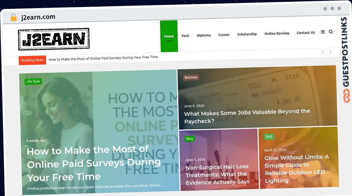 Publish Guest Post on j2earn.com