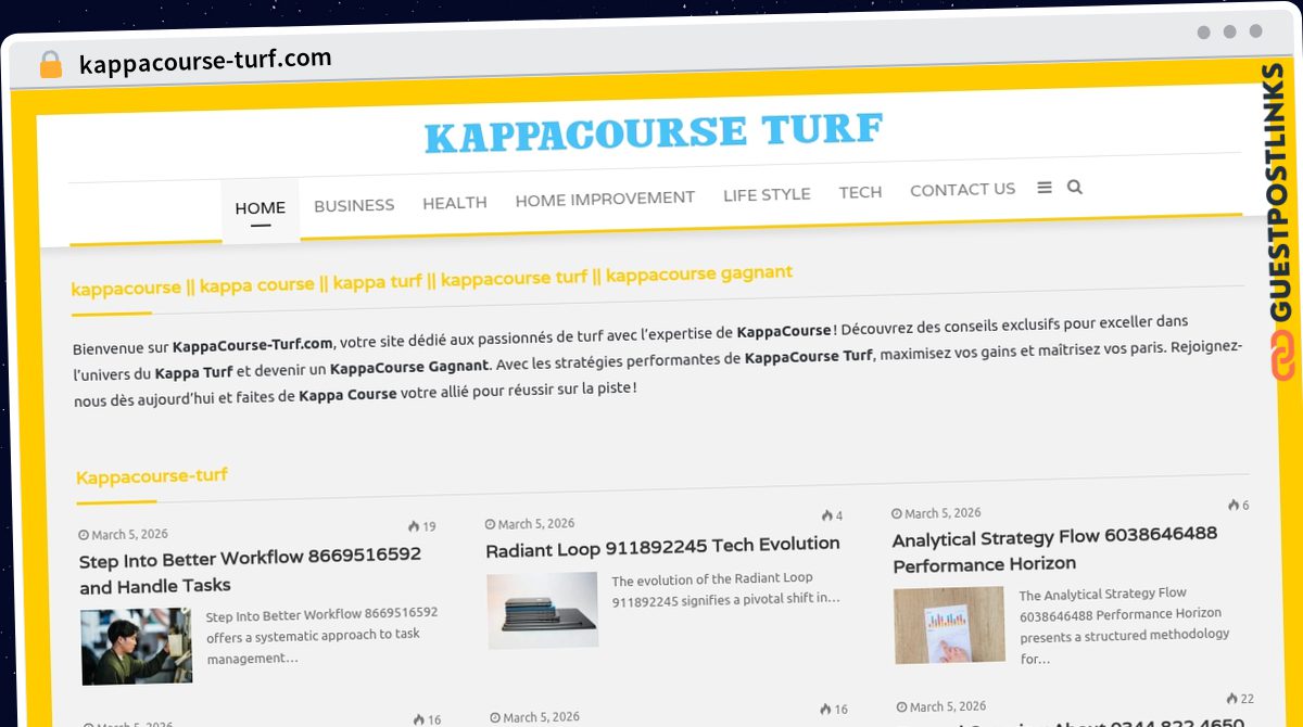 Publish Guest Post on kappacourse-turf.com