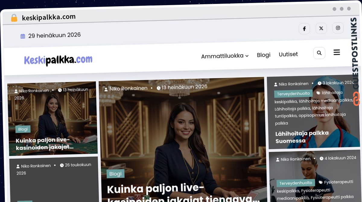 Publish Guest Post on keskipalkka.com