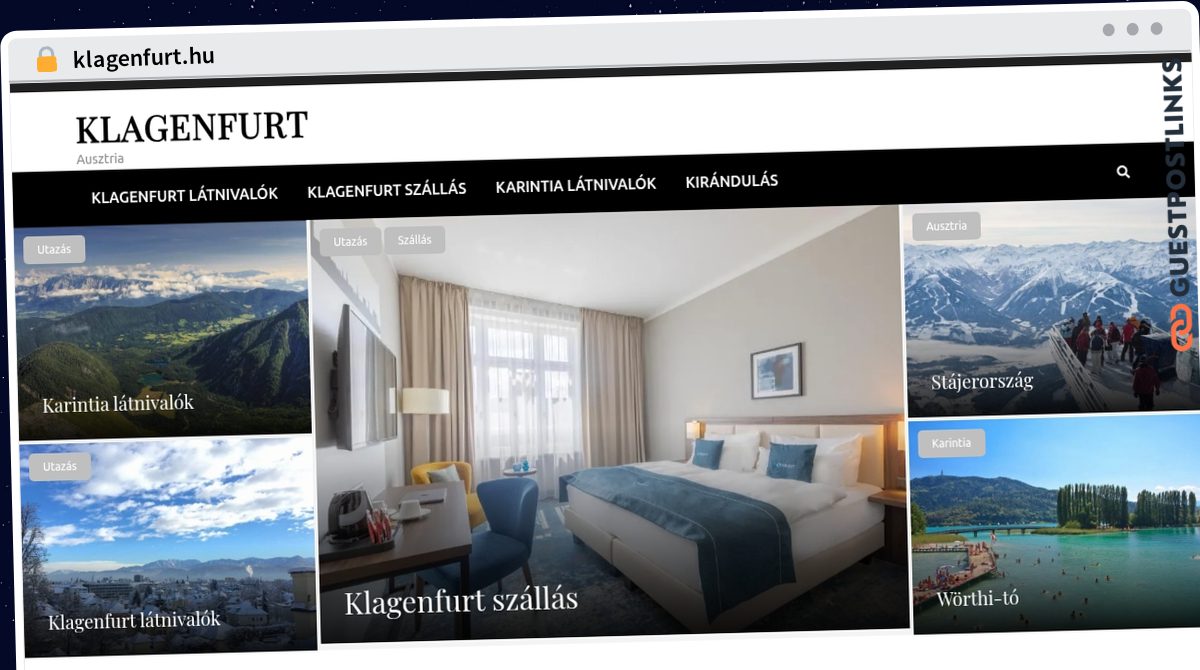 Publish Guest Post on klagenfurt.hu