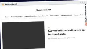 Publish Guest Post on kysymyksia.net