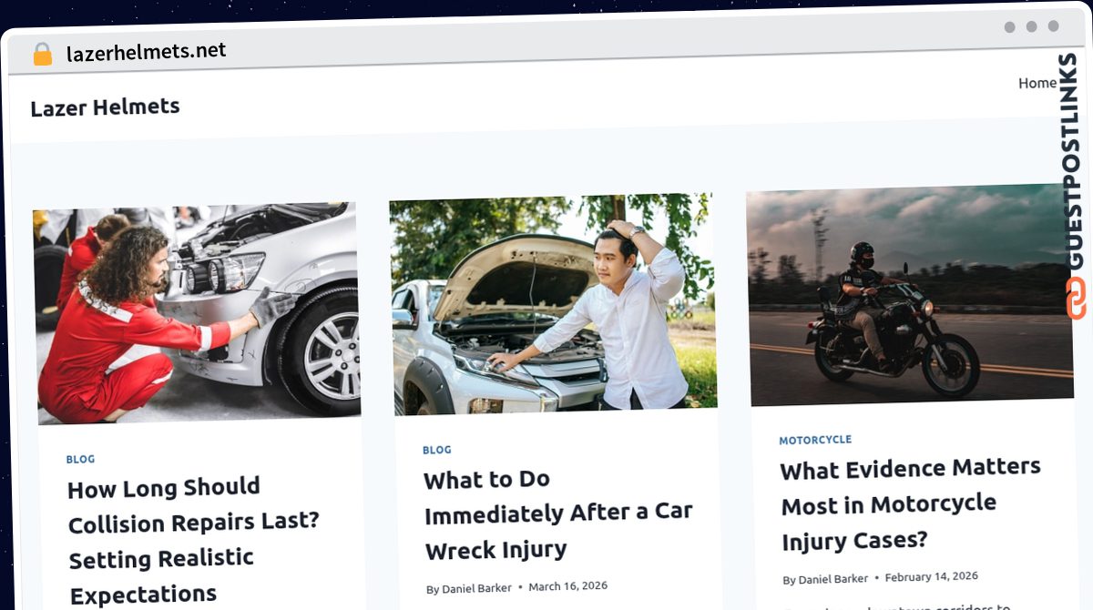 Publish Guest Post on lazerhelmets.net