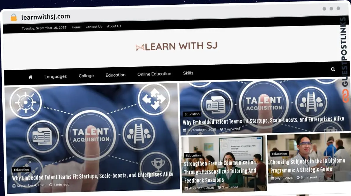 Publish Guest Post on learnwithsj.com