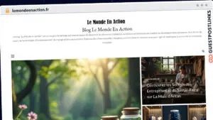 Publish Guest Post on lemondeenaction.fr