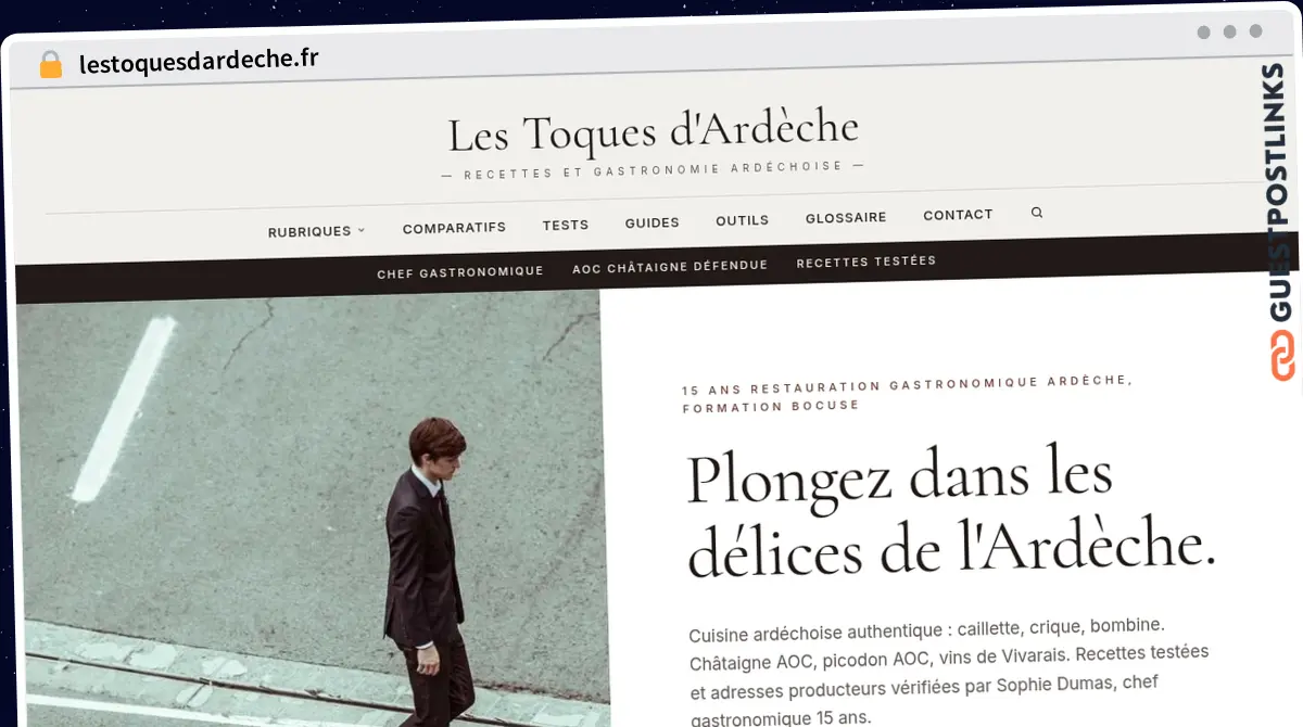 Publish Guest Post on lestoquesdardeche.fr