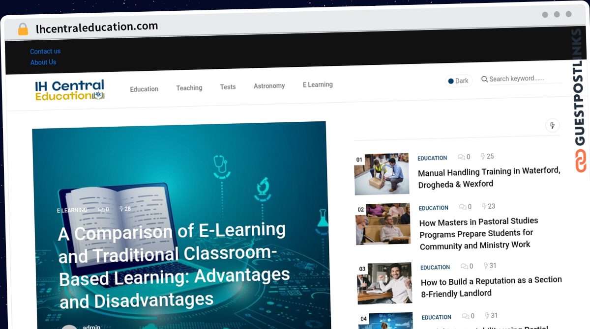 Publish Guest Post on lhcentraleducation.com