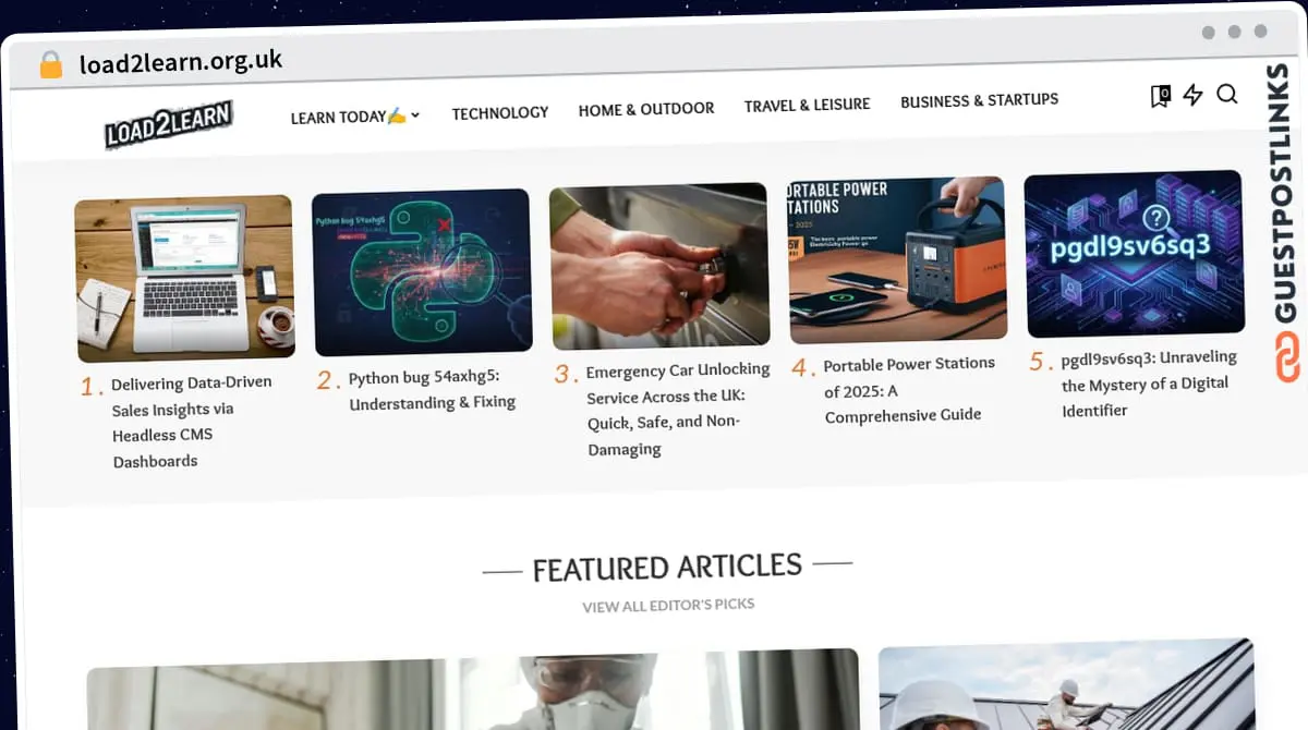 Publish Guest Post on load2learn.org.uk