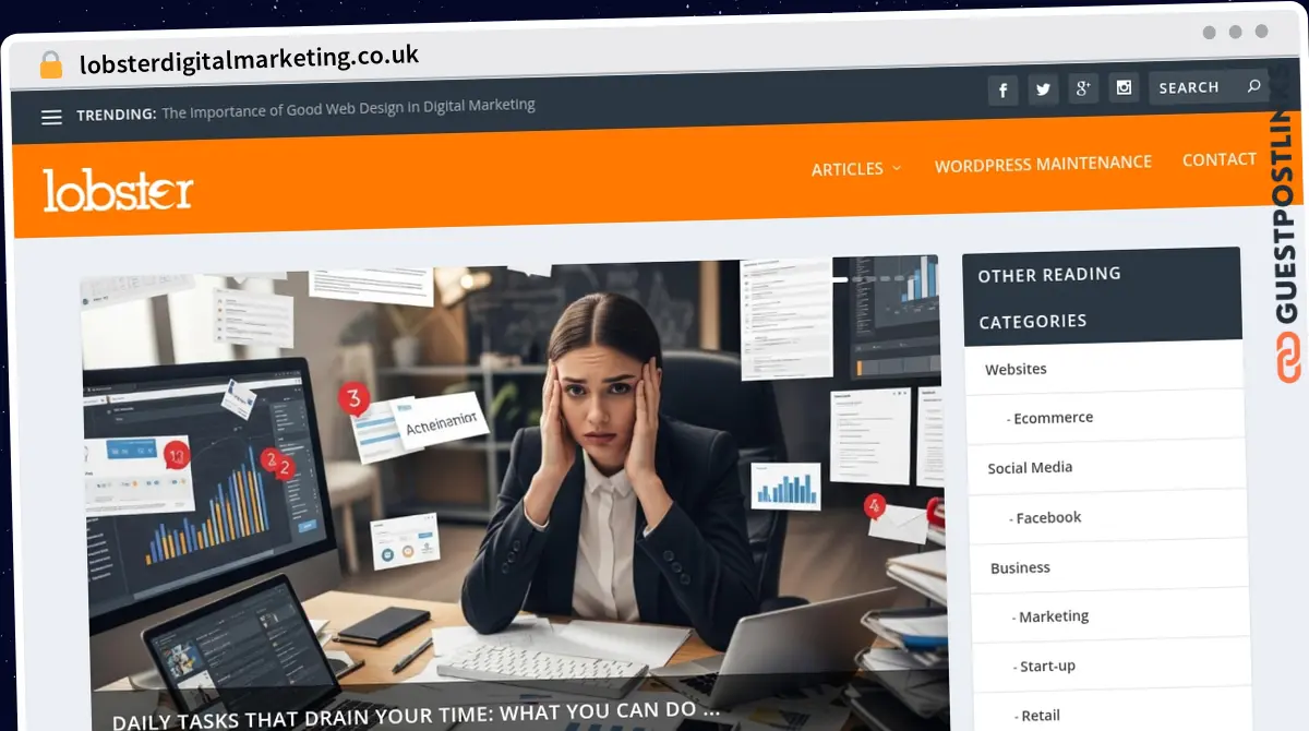Publish Guest Post on lobsterdigitalmarketing.co.uk