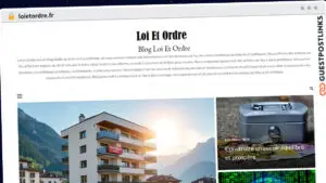 Publish Guest Post on loietordre.fr
