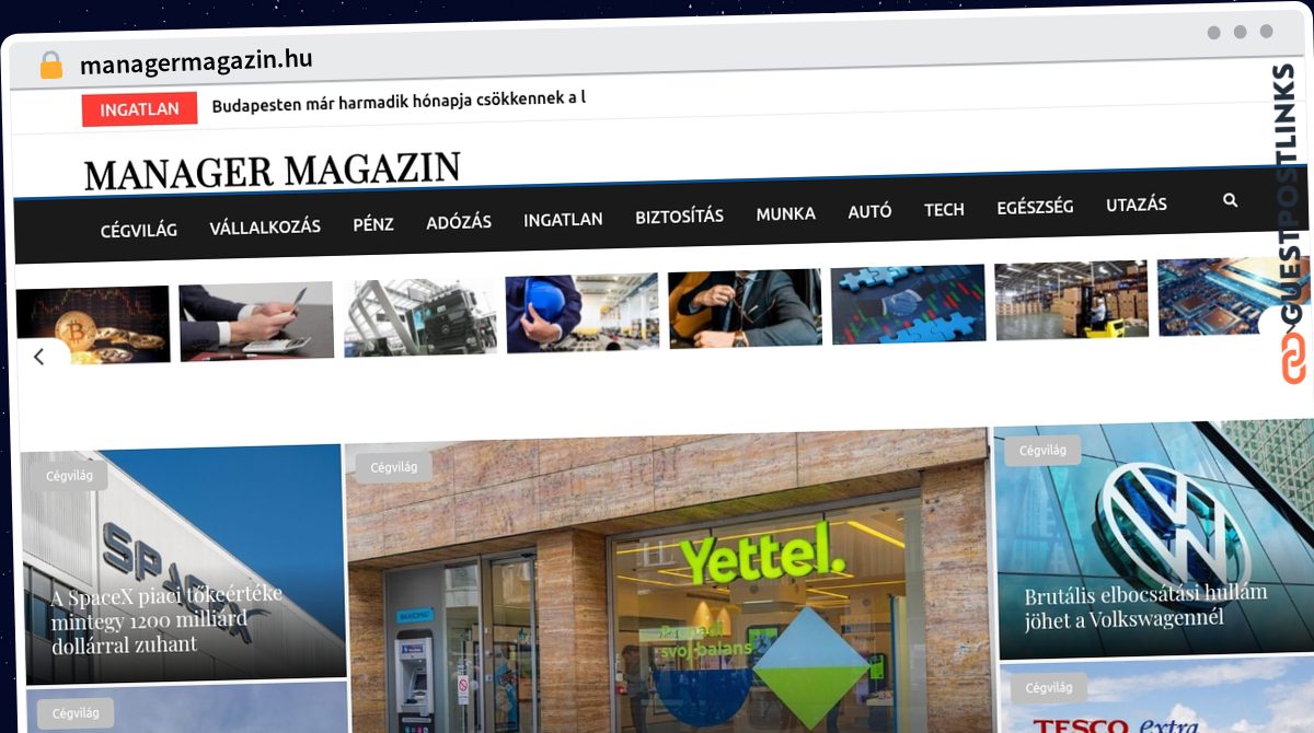 Publish Guest Post on managermagazin.hu