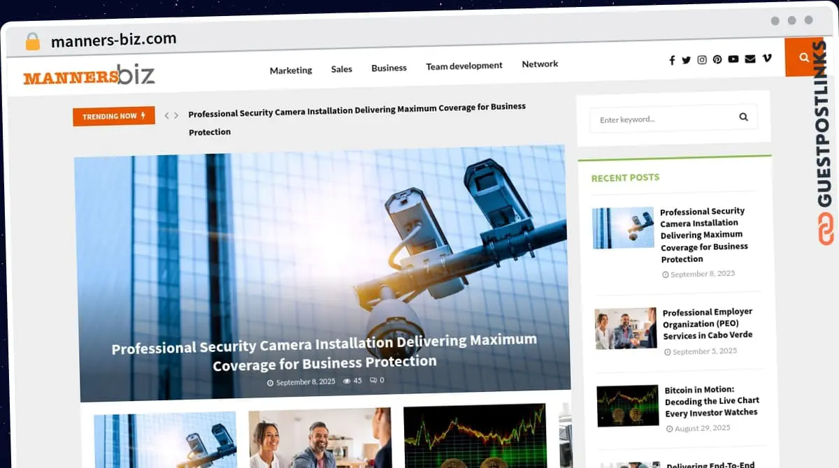Publish Guest Post on manners-biz.com