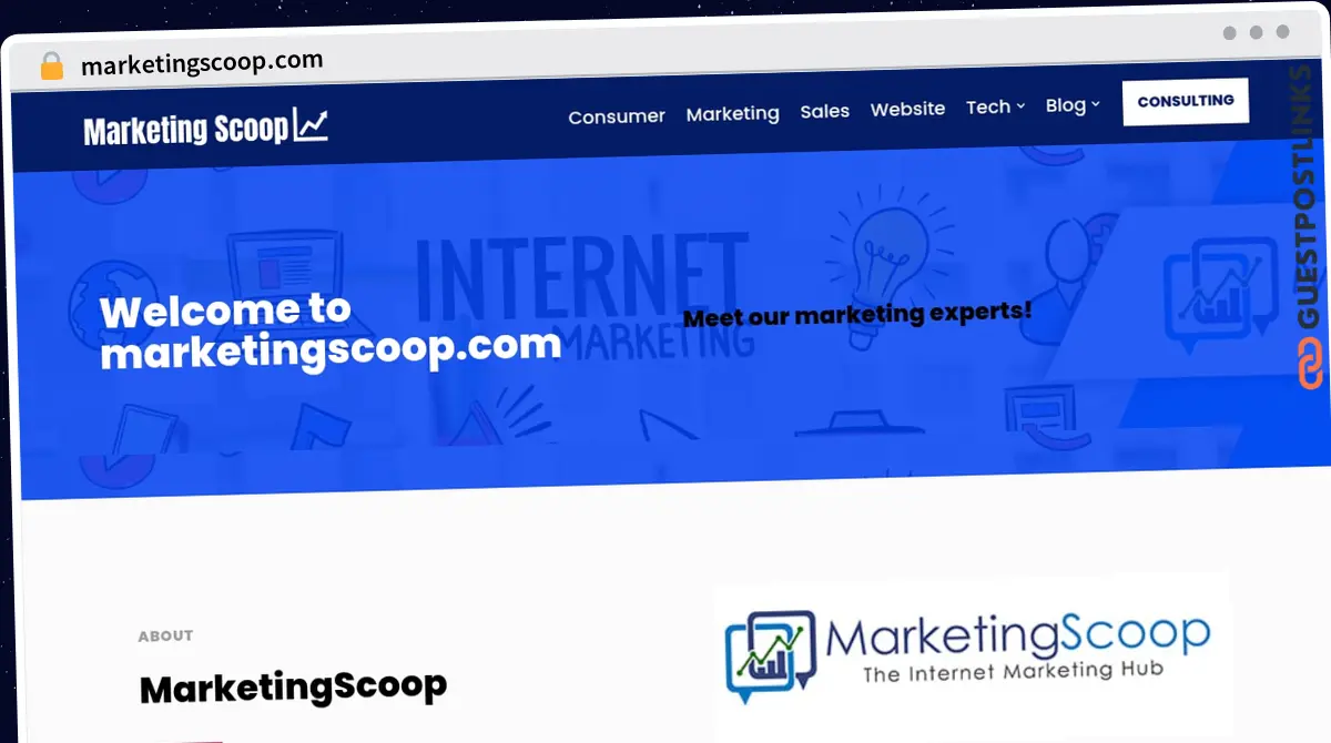 Publish Guest Post on marketingscoop.com