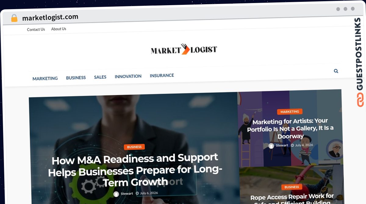Publish Guest Post on marketlogist.com