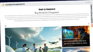 Publish Guest Post on mondeenchangement.fr