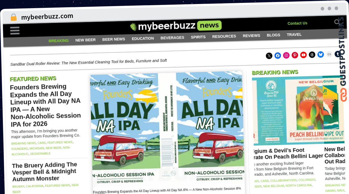 Publish Guest Post on mybeerbuzz.com