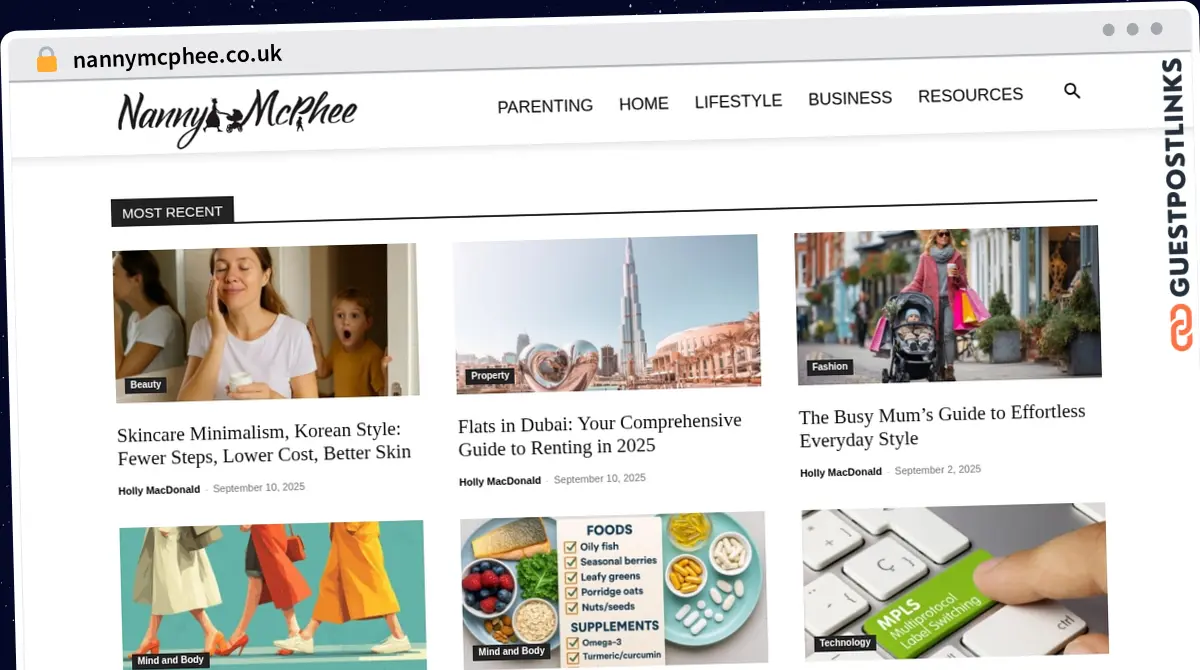 Publish Guest Post on nannymcphee.co.uk