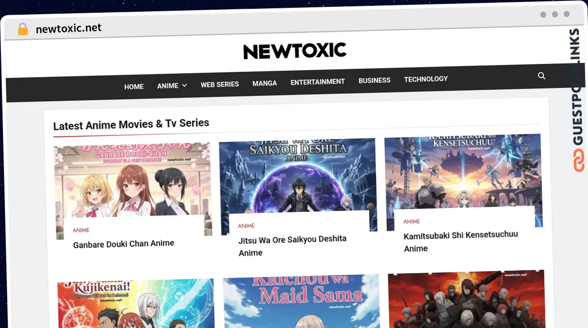 Publish Guest Post on newtoxic.net