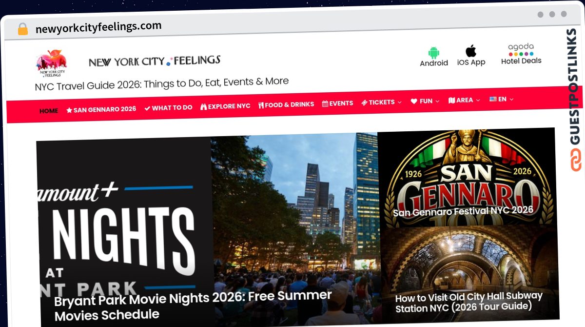 Publish Guest Post on newyorkcityfeelings.com