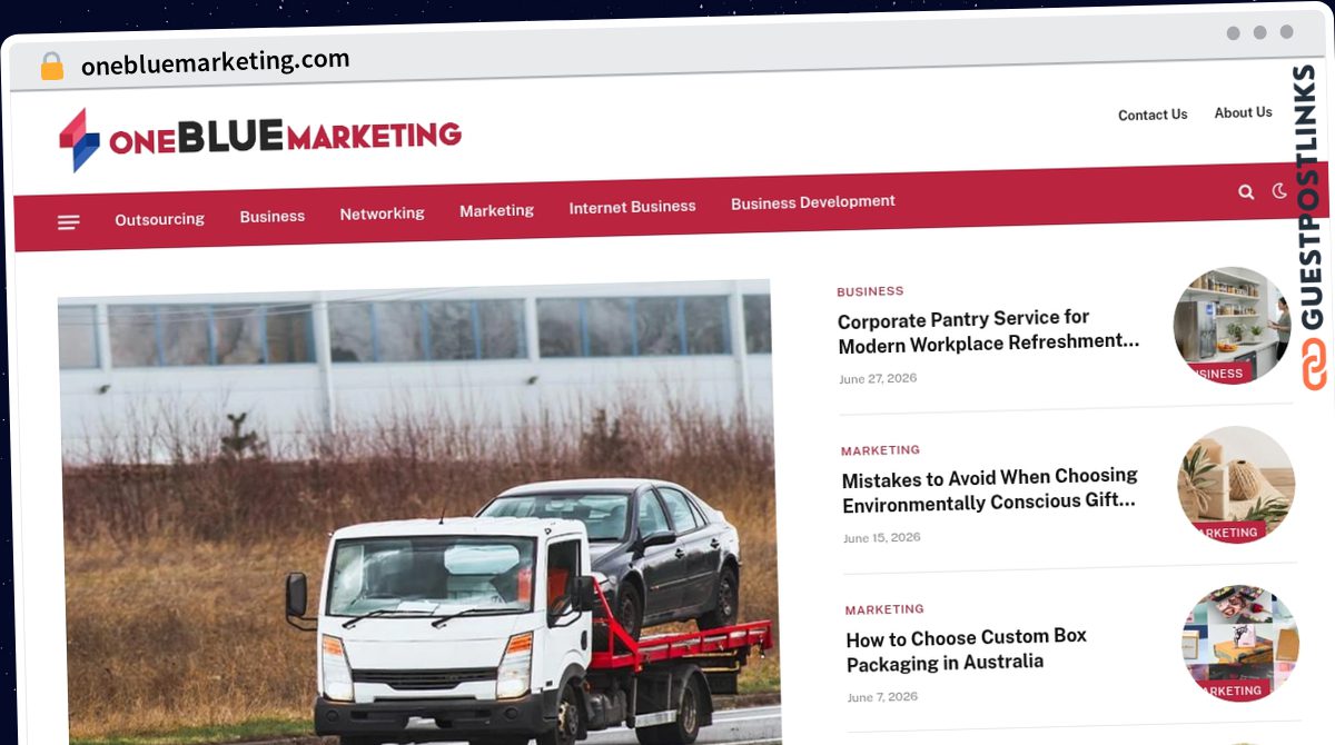 Publish Guest Post on onebluemarketing.com