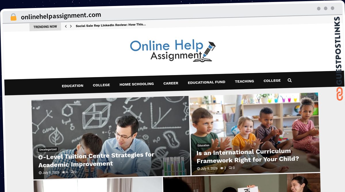 Publish Guest Post on onlinehelpassignment.com