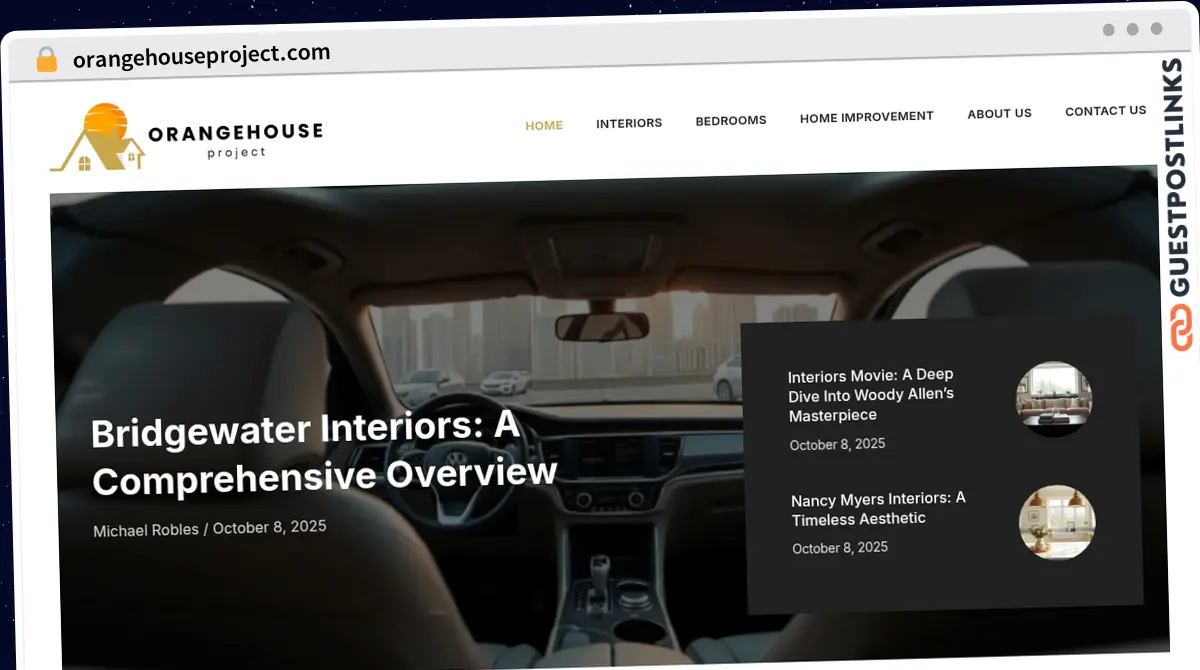Publish Guest Post on orangehouseproject.com