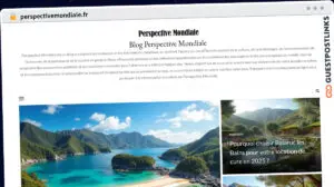 Publish Guest Post on perspectivemondiale.fr