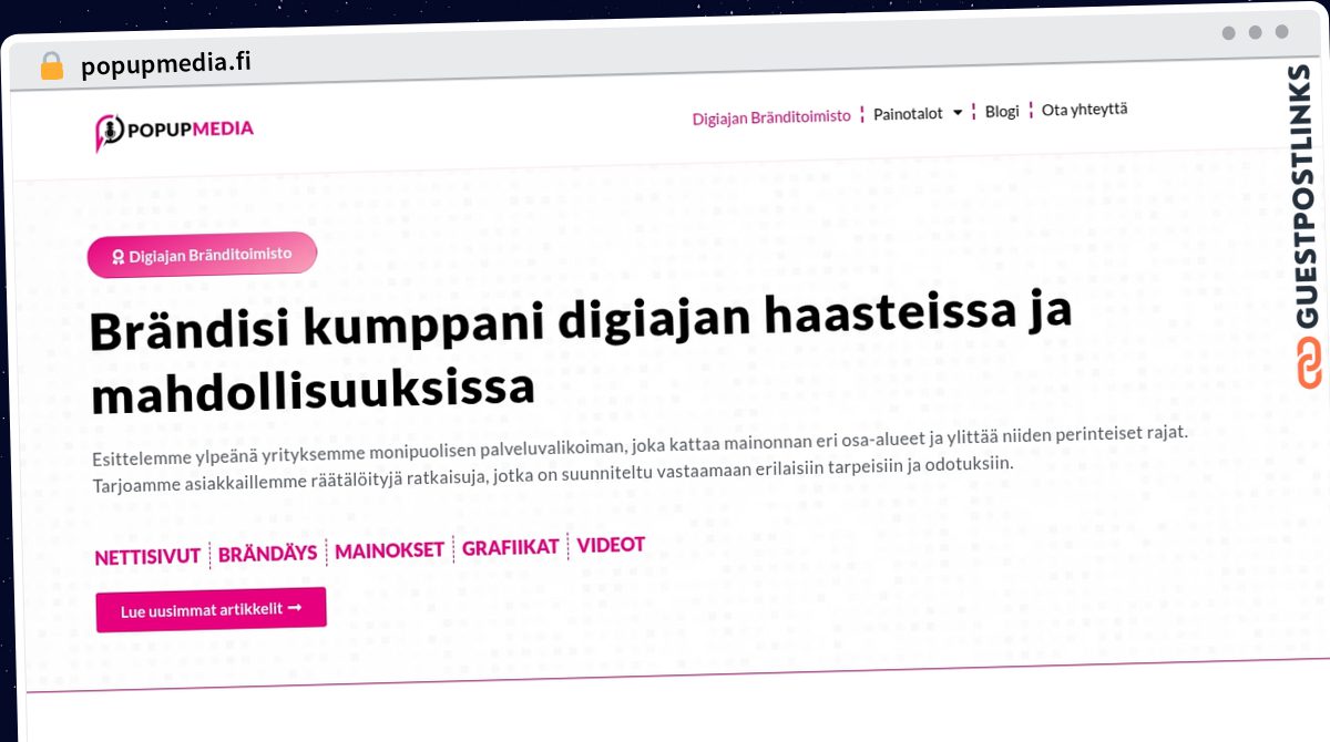 Publish Guest Post on popupmedia.fi