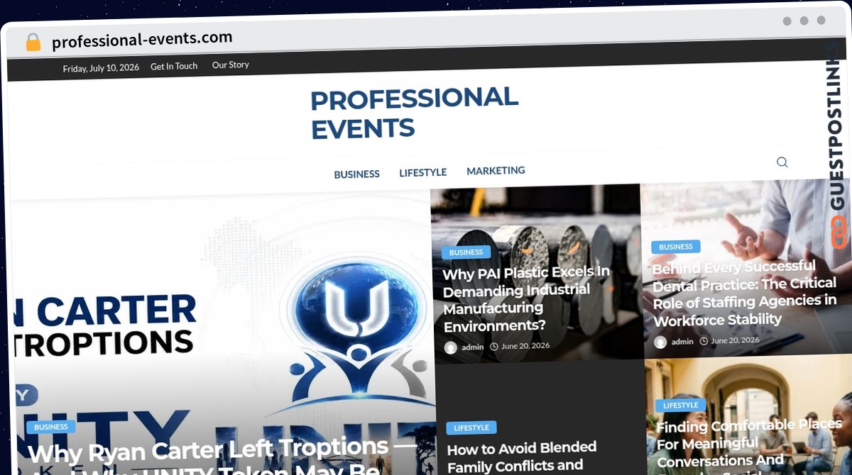 Publish Guest Post on professional-events.com