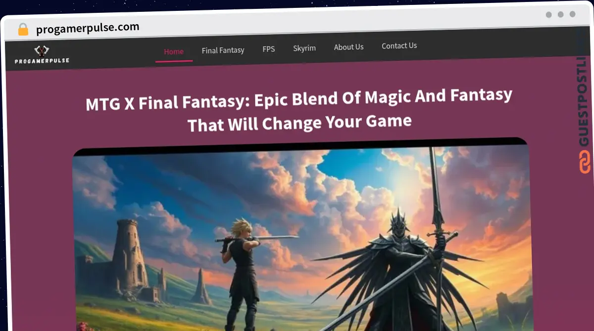 Publish Guest Post on progamerpulse.com
