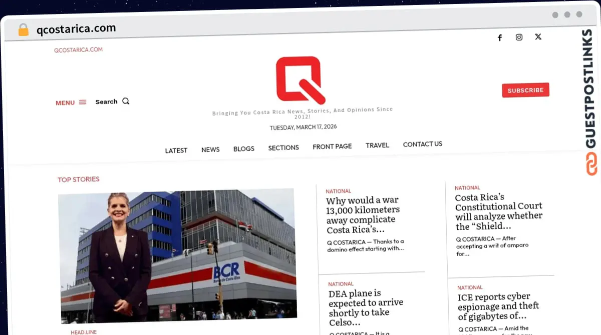 Publish Guest Post on qcostarica.com