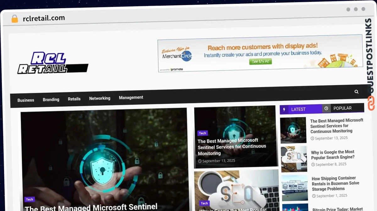 Publish Guest Post on rclretail.com