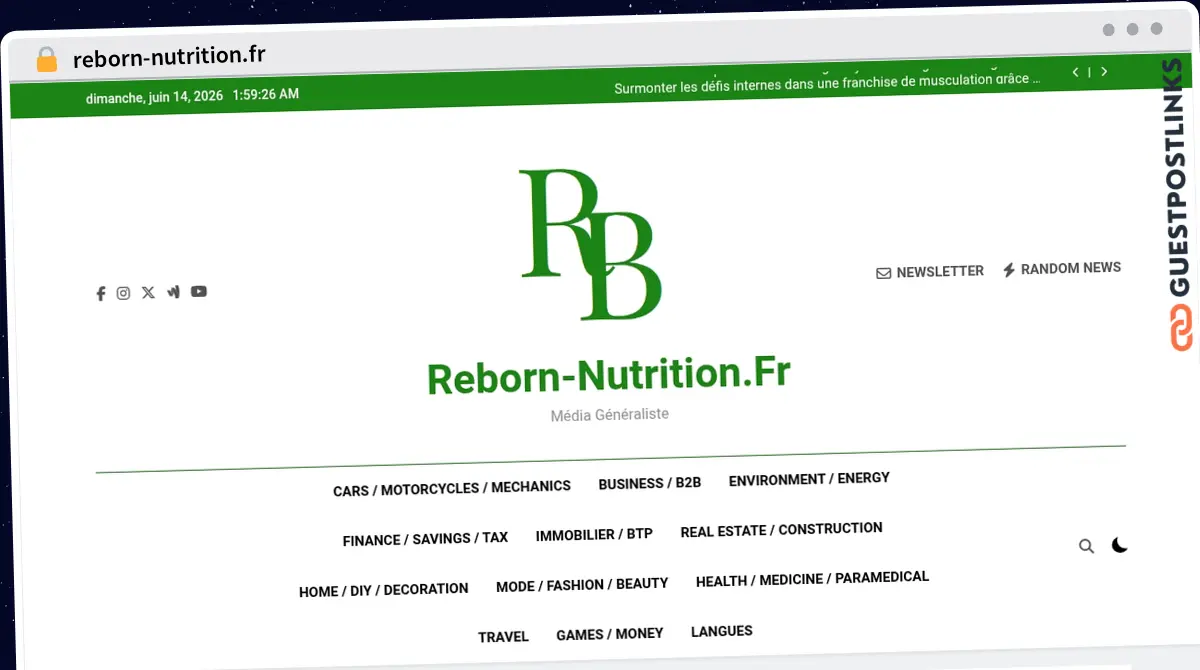 Publish Guest Post on reborn-nutrition.fr