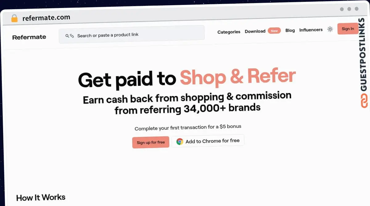 Publish Guest Post on refermate.com