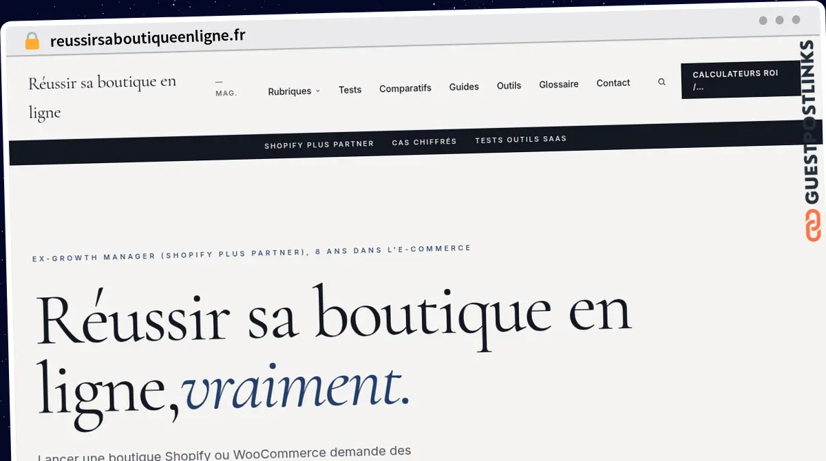 Publish Guest Post on reussirsaboutiqueenligne.fr