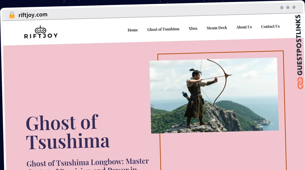 Publish Guest Post on riftjoy.com