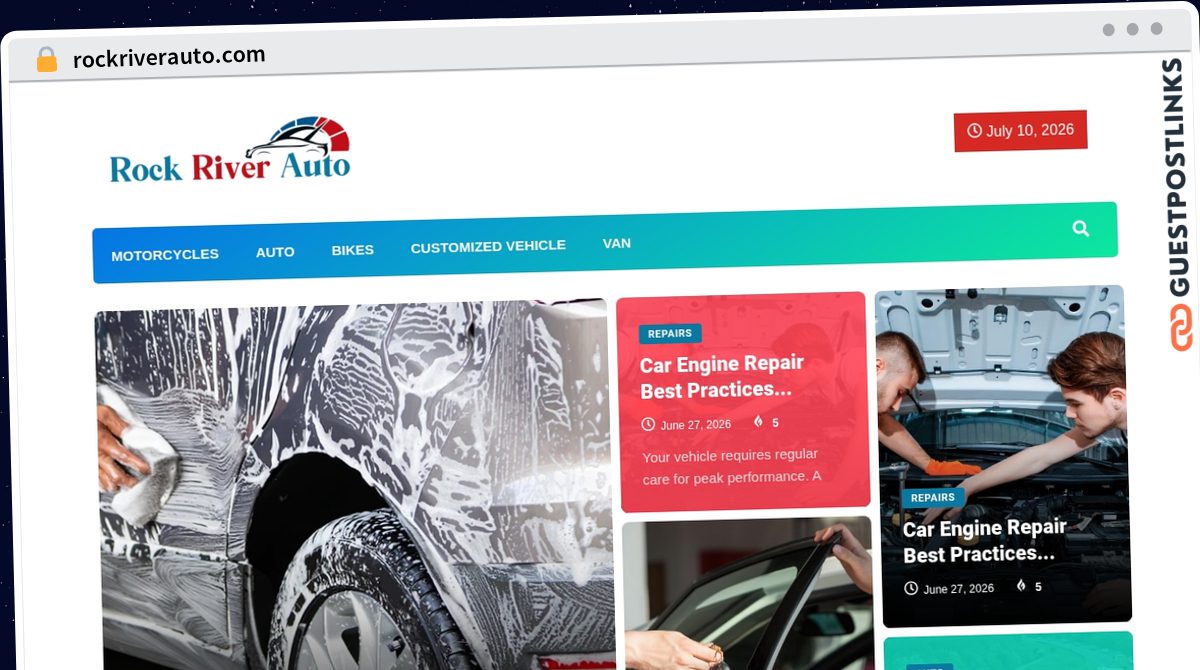 Publish Guest Post on rockriverauto.com