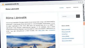 Publish Guest Post on romalatnivalok.hu